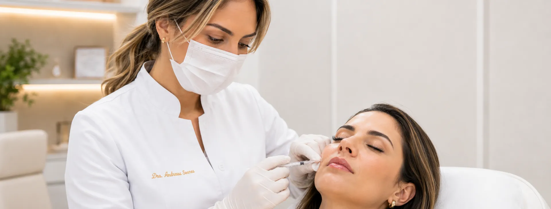 Harmonização facial — ambiente clínico